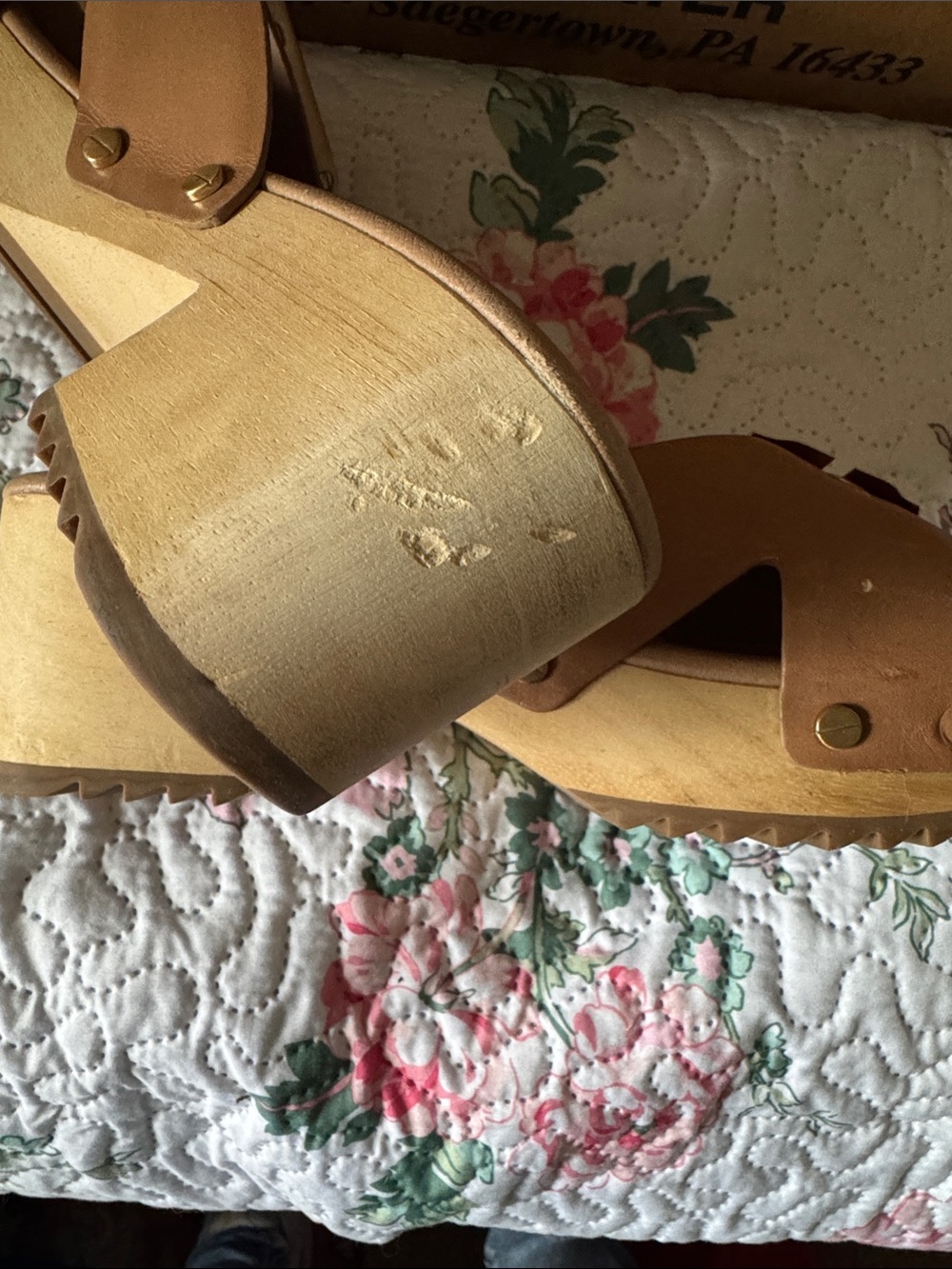 Dr Schols Platform Slide Sandals in Tan - Women 7 - Picture 6 of 8